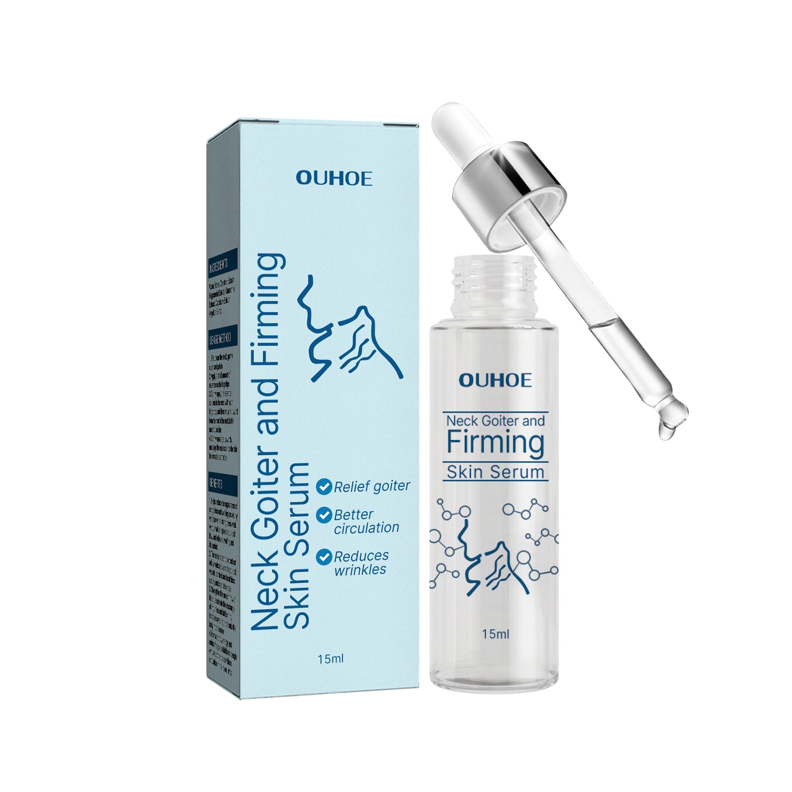 Neck Firming Essence, Lighten Fine Lines Lift Neck Moisturizing And Brightening Essence